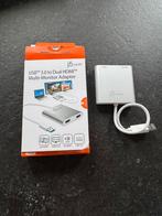 USB 3.0 to Dual hdmi multi monitor adapter, Ophalen of Verzenden, Zo goed als nieuw
