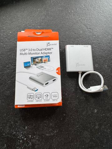 USB 3.0 to Dual hdmi multi monitor adapter beschikbaar voor biedingen