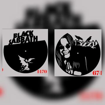 Wandklok Ozzy Osbourne of Black Sabbath  beschikbaar voor biedingen