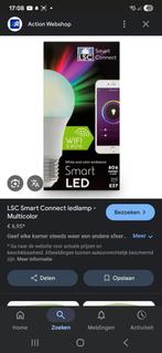 8 x Lsc lampen multicolor, Ophalen, Zo goed als nieuw, E27 (groot), Led-lamp