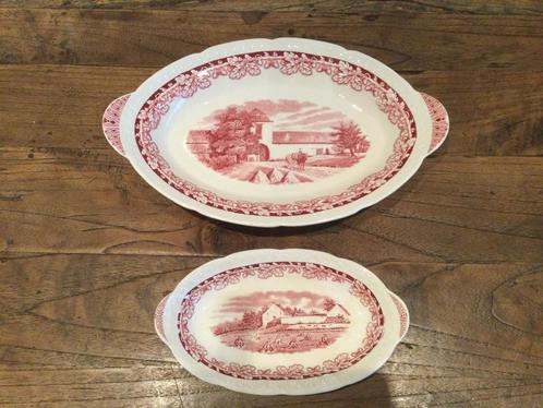 Maastricht Boerenhoeve Rood (Serveer schalen), Antiek en Kunst, Antiek | Servies los, Ophalen of Verzenden