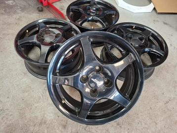 Velgen 15 inch 4x100 Inter Action Zwart beschikbaar voor biedingen