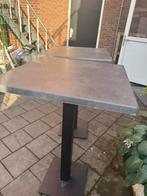 2 sta tafels met marmerlook, Tuin en Terras, Ophalen of Verzenden, Zo goed als nieuw, Rechthoekig, Kunststof