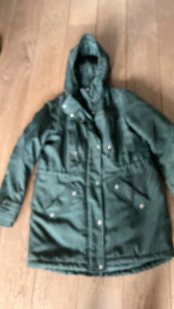 Groene winterjas Junarose. Maat 40-42, Kleding | Dames, Jassen | Winter, Zo goed als nieuw, Maat 38/40 (M), Groen, Ophalen of Verzenden