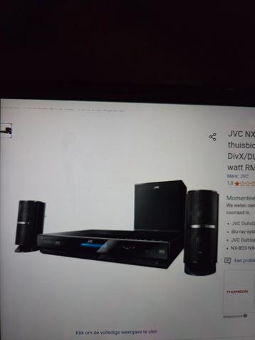 JVC NX BLUE RAY-THUISBIOSCOOPSYSTEEM beschikbaar voor biedingen
