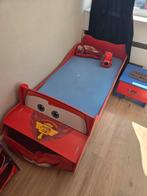 Cars peuterbed en kamer items, Kinderen en Baby's, Kinderkamer | Bedden, Ophalen, Gebruikt, 140 tot 160 cm, 70 tot 85 cm
