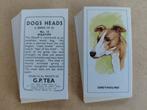 Dogs Heads complete set 25 tea cards honden  G.P Tea 1963, Ophalen