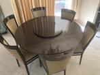 Giorgetti tafel met 6 stoelen, Huis en Inrichting, Ophalen, Gebruikt, Rond