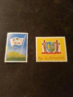 @@ Suriname 347-348  ongebruikt of gestempeld @@, Ophalen of Verzenden, Postfris