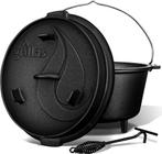 Dutch Oven E, 13.6L, BBQ pan, gietijzer, met pootjes, Nieuw, Ophalen of Verzenden