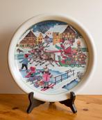 Mooi kerstbord Arzberg met winterlandschap, Ophalen, Zo goed als nieuw