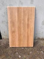 Eiken houten tafelblad, massief (nr 8), Doe-het-zelf en Verbouw, Hout en Planken, Plank, 25 tot 50 mm, Zo goed als nieuw, Minder dan 200 cm