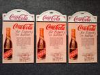 Coca cola reclame platen - 3 stuks, Verzamelen, Merken en Reclamevoorwerpen, Ophalen of Verzenden, Zo goed als nieuw, Reclamebord