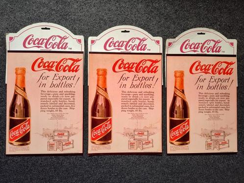 Coca cola reclame platen - 3 stuks, Verzamelen, Merken en Reclamevoorwerpen, Zo goed als nieuw, Reclamebord, Ophalen of Verzenden