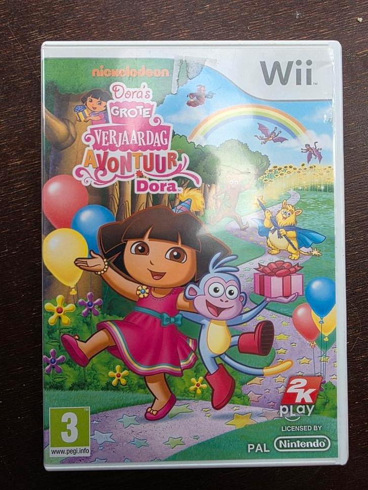 Nintendo Wii game Dora's grote verjaardag avontuur Nickelode, Spelcomputers en Games, Games | Nintendo Wii, Zo goed als nieuw