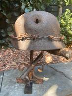 Duitse helm met bodem vondsten als geheel, Ophalen of Verzenden, Landmacht, Duitsland