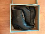 Manfield Zwarte Leren Enkellaarzen Maat 39, Kleding | Dames, Schoenen, Zwart, Lage of Enkellaarzen, Ophalen of Verzenden, Manfield
