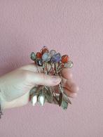 Vintage lepeltjes, edelstenen, Ophalen of Verzenden