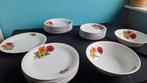Retro vintage servies met bloemen, Ophalen of Verzenden, Porselein, Overige stijlen, Bord(en)