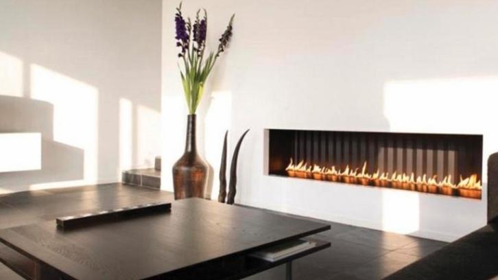 open (gas)haard kal fire dancing flames 150/35, Huis en Inrichting, Haarden, Gebruikt, Gashaard, Ophalen