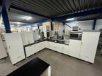 Complete keuken Compleet met APP 120Keukens op voorraad 2767, Wit, Hoekkeuken, Ophalen of Verzenden, Zo goed als nieuw