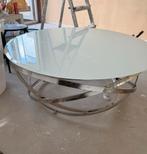 Witte ronde salontafel., Ophalen, Gebruikt