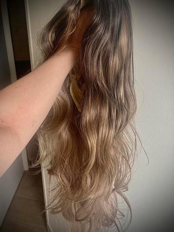 Pruik bruin blond mix tot Platinum. Nieuw! beschikbaar voor biedingen