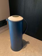 Tupperware thermoskan 1 liter, metallic blauw, Huis en Inrichting, Keuken | Tupperware, Ophalen of Verzenden, Zo goed als nieuw