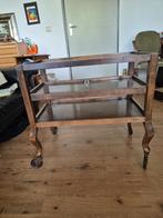 Vintage serveerwagen. Met 2 uitschuifbare bladen, Antiek en Kunst, Antiek | Meubels | Tafels, Ophalen