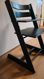 TrippTrapp Stokke Tripp Trapp zwart, Kinderen en Baby's, Kinderstoelen, Ophalen, Gebruikt, Meegroeistoel