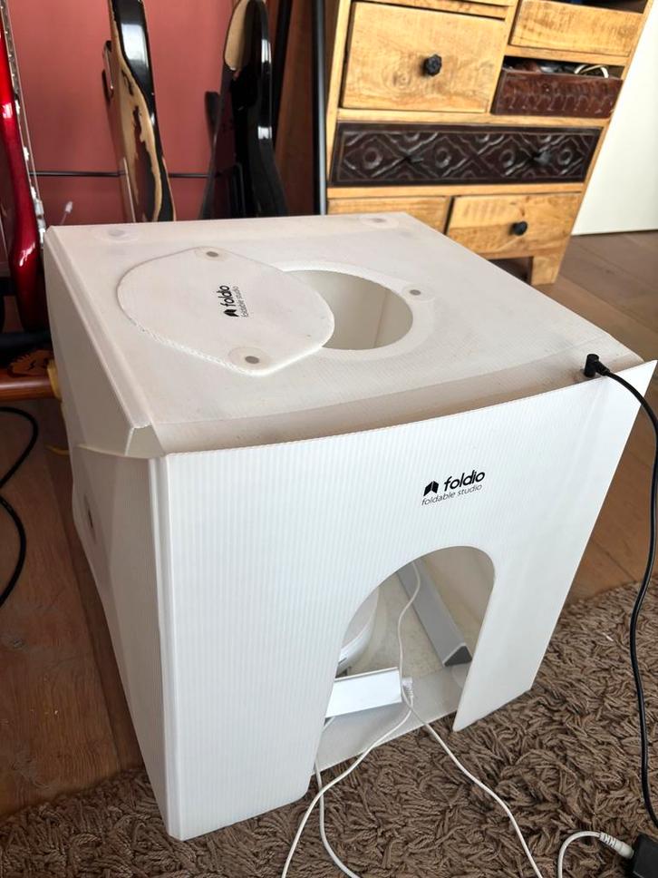 Foldio3 Fotostudio Tent Box 25" met LED & Backdrops, Audio, Tv en Foto, Fotografie | Fotostudio en Toebehoren, Nieuw, Complete fotostudio