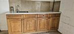 Keukenblok hout inclusief kraan en gootsteen, Minder dan 100 cm, Gebruikt, Ophalen of Verzenden, 50 tot 75 cm