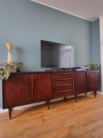 LET op - vintage dressoir lowboard in 3 delen 250 cm 1950s, Huis en Inrichting, Kasten | Dressoirs, Ophalen, Teakhout, Zo goed als nieuw