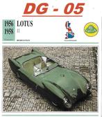 Dg05 autokaart lotus 11 ( 1956 - 1958 ), Ophalen of Verzenden, Zo goed als nieuw, Auto's