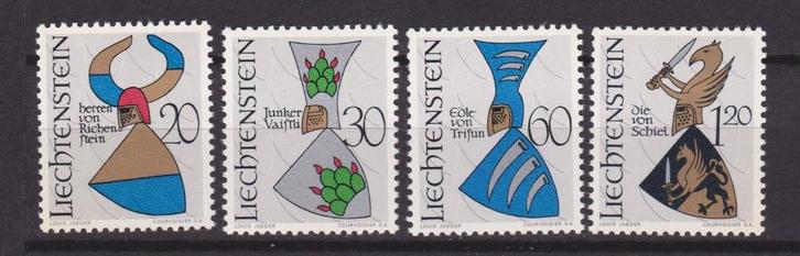 TSS Kavel 220004 Liechtenstein wapens   PF  minr 465 -468, Postzegels en Munten, Postzegels | Europa | Overig, Postfris, Overige landen