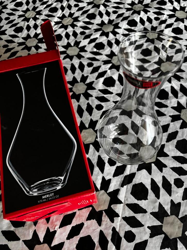 Riedel Merlot Decanteerkaraf - Nieuw, Huis en Inrichting, Keuken | Keukenbenodigdheden, Nieuw, Ophalen of Verzenden