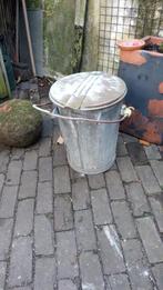 Brocante zinken vuilnisbak, Antiek en Kunst, Ophalen