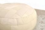 Vintage patchwork poef XL voetenbank jaren 60/70, Ophalen of Verzenden, Gebruikt