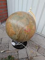 Vintage wereldbol met verlichting, Ophalen of Verzenden, Gebruikt