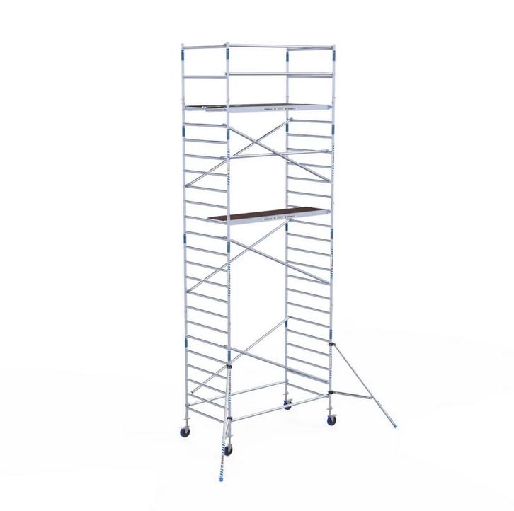 Rolsteiger Alumexx Budget 135x250 8,2m werkhoogte 24hr lev, Doe-het-zelf en Verbouw, Steigers, Nieuw, Rolsteiger of Kamersteiger
