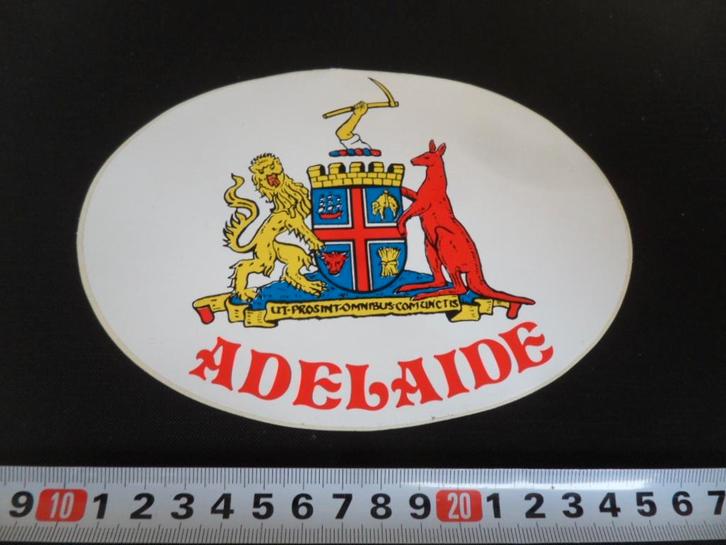 sticker ADELAIDE, Verzamelen, Stickers, Zo goed als nieuw, Ophalen