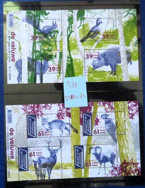 set 2282-2283, 2 blokken natuur 2004 frankeergeldig, Postzegels en Munten, Postzegels | Nederland, Postfris, Na 1940, Verzenden