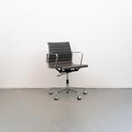 5 Vitra Eames Ea 117 bureaustoel Grijs Leer Chroom