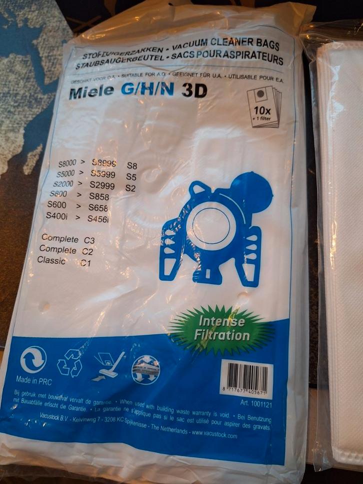 Miele Stofzuigerzakken G/H/N 3D - 10 stuks + filter, Witgoed en Apparatuur, Stofzuigers, Nieuw, Stofzuiger, Stofzak, Ophalen of Verzenden