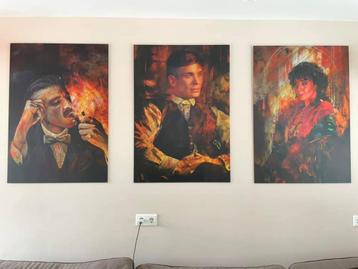 Peaky Blinders schilderijen ( Erik Kuster, maffia plexiglas)