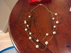 Mooie parelketting, Ophalen of Verzenden, Zo goed als nieuw, Wit, Overige materialen
