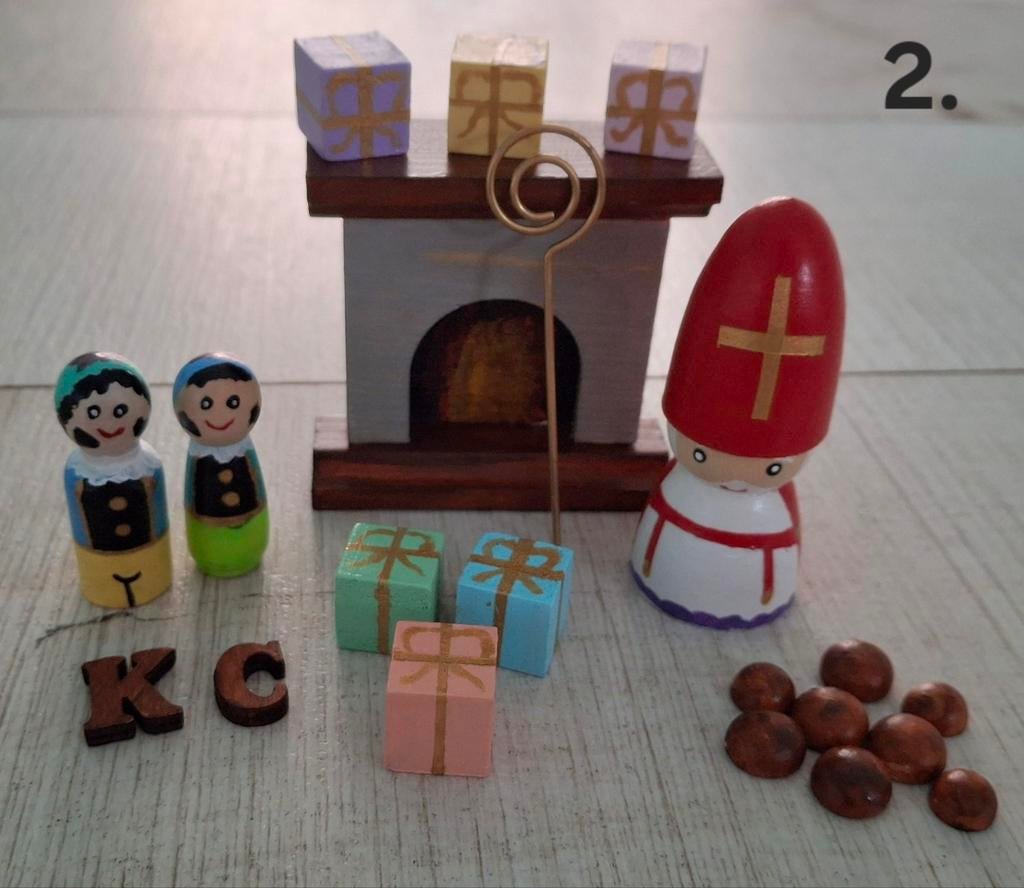 Houten speelset Sinterklaas, Ophalen of Verzenden, Nieuw
