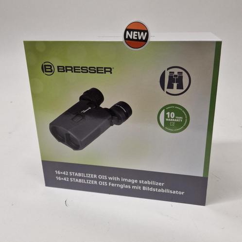 BRESSER 16x42 STABILIZER OIS-verrekijker met beeldstabilisat, Audio, Tv en Foto, Optische apparatuur | Verrekijkers, Nieuw