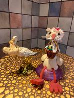 Ooievaars,geboorte,houten hang ooievaar met veer,1 kunststof, Ophalen of Verzenden, Zo goed als nieuw, Dier