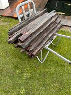 Hardhouten Piketten - 60 & 100 cm, Tuin en Terras, Palen, Balken en Planken, Ophalen, Gebruikt, Palen, Hardhout